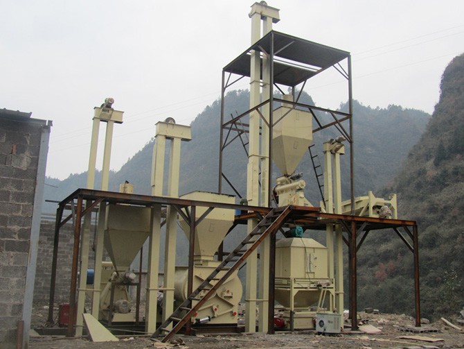 4-6t/h Tree Bark Pellet Production Line